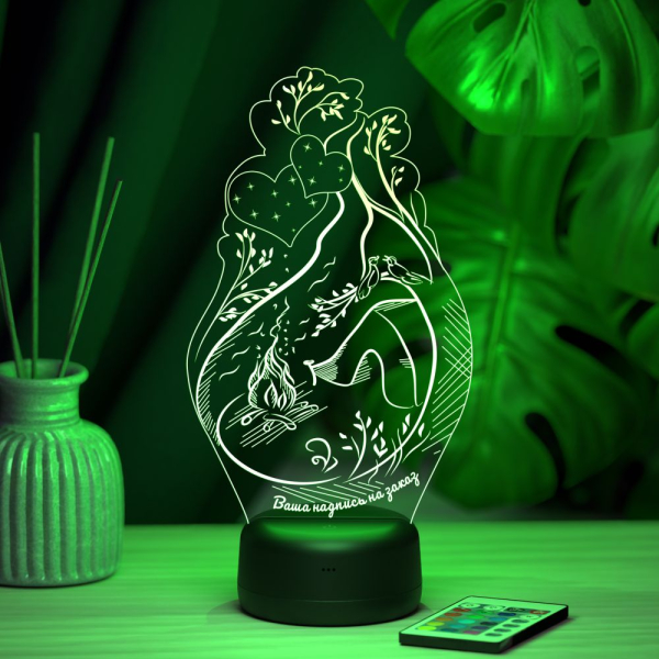 3D светильник  Светильник "Палатка у костра"