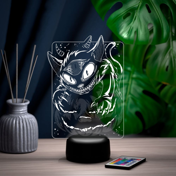 3D светильник  Светильник "Кот на тыкве"