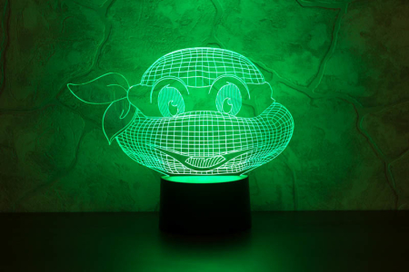 3D светильник  Черепашка-ниндзя