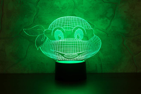 3D светильник  Черепашка-ниндзя