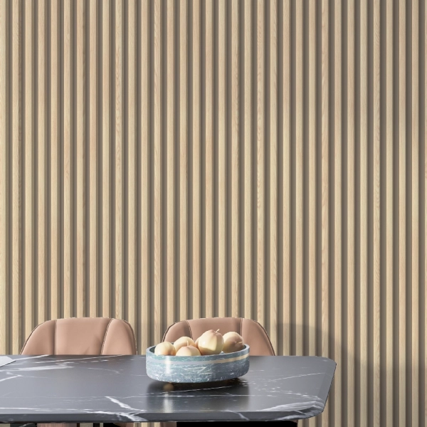 Рейка Интерьерная МДФ Stella Модель 12 Light Дуб Снежный 2800х27х12 (упак.15шт.)