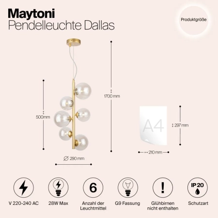 Подвесной светильник Maytoni MOD545PL-06G