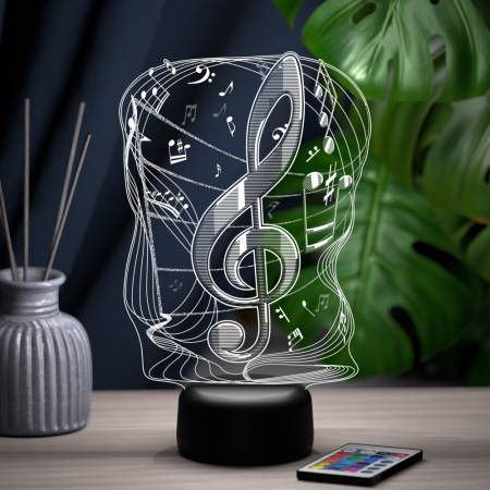 3D светильник  Светильник "Скрипичный ключ"