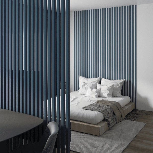 2К Интерьерная Рейка МДФ STELLA Планкен De Luxe Ocean 16*60*2700 (уп.6 шт.)