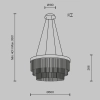Подвесной светильник Maytoni MOD486PL-L38BSK