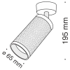 Потолочный светильник Technical C034CL-01G