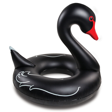 Круг надувной bigmouth, black swan