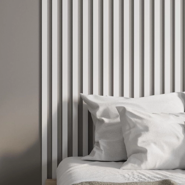 2К Интерьерная рейка МДФ Stella Бриона Standard Белый 16*40*2700 (уп.8шт.)