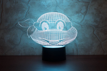 3D светильник  Черепашка-ниндзя