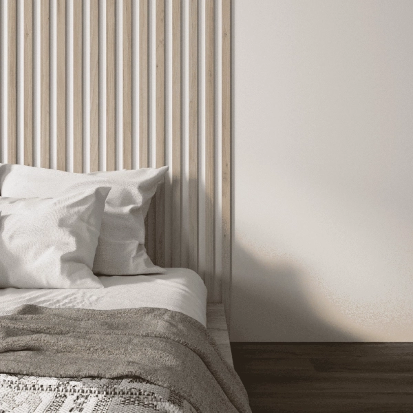 2К Интерьерная рейка МДФ Stella Бриона Light Макадамия 16*40*2700 (уп.8шт.)