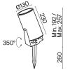 Ландшафтный светильник Outdoor O050FL-L30W3K