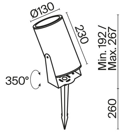 Ландшафтный светильник Outdoor O050FL-L30W3K