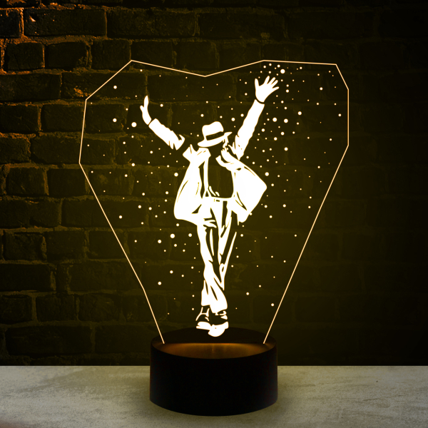 3D светильник  Майкл Джексон