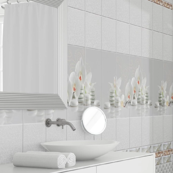 Панель пласт. "Новита" Орхидея белая (Узор) 2,7*0,25