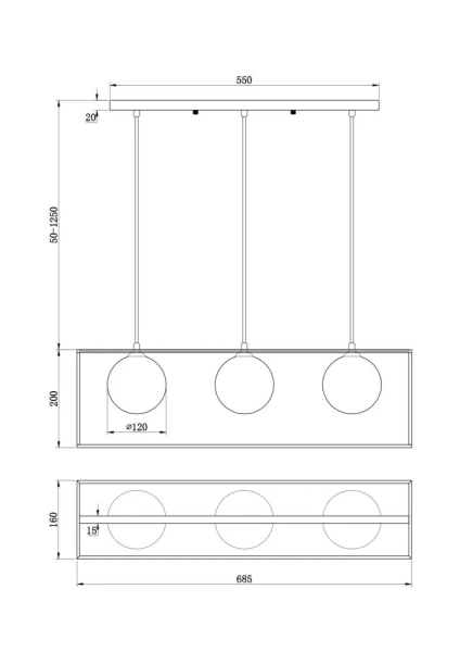 Подвесной светильник Freya FR5113PL-03G