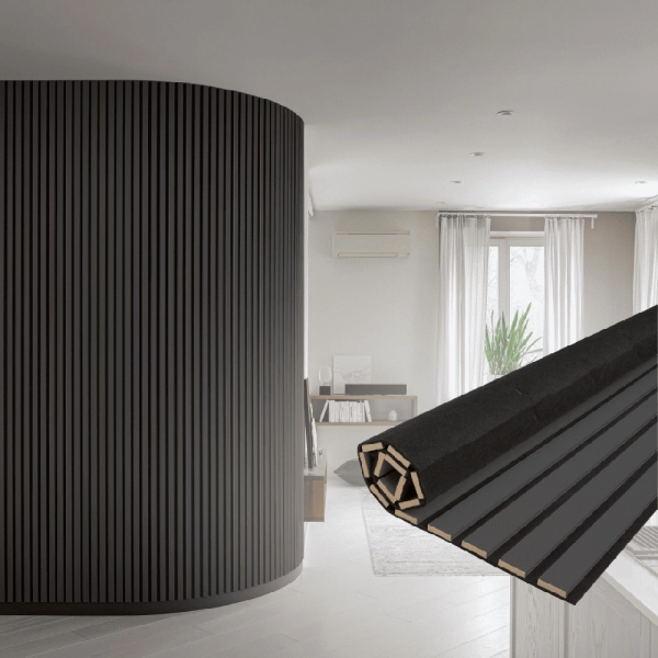 Панель Стеновая Акустическая Stella Comfort De Luxe Black Lead 2780х600х9 (уп.1шт.)