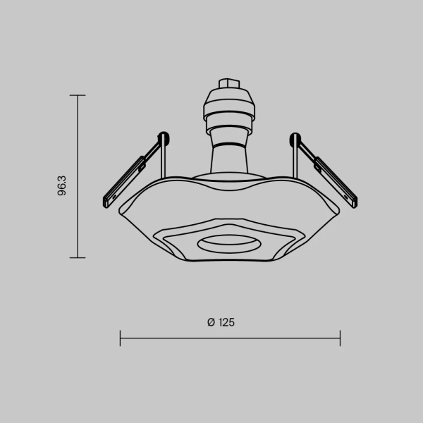 Встраиваемый светильник Maytoni DL284-1-01-W