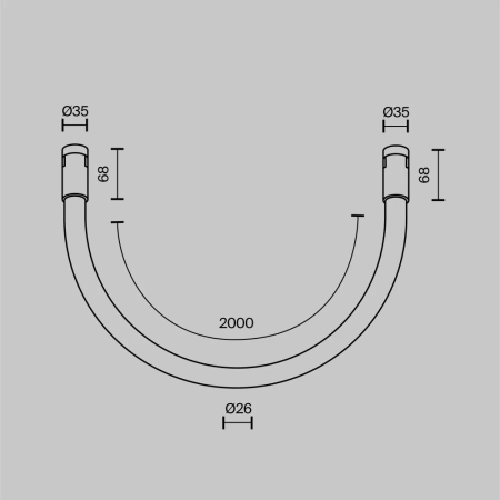 Трековый светильник Technical TR154-1-27W4K-BS