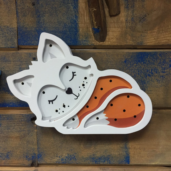 Детский ночник Лисичка "Оранжевый"