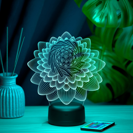 3D светильник  Светильник "Цветик семицветик"