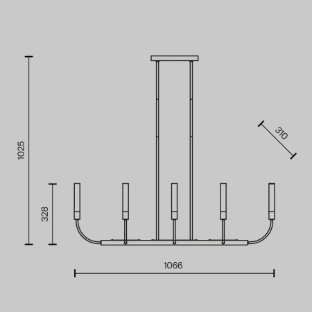 Потолочный светильник Maytoni MOD423CL-08C