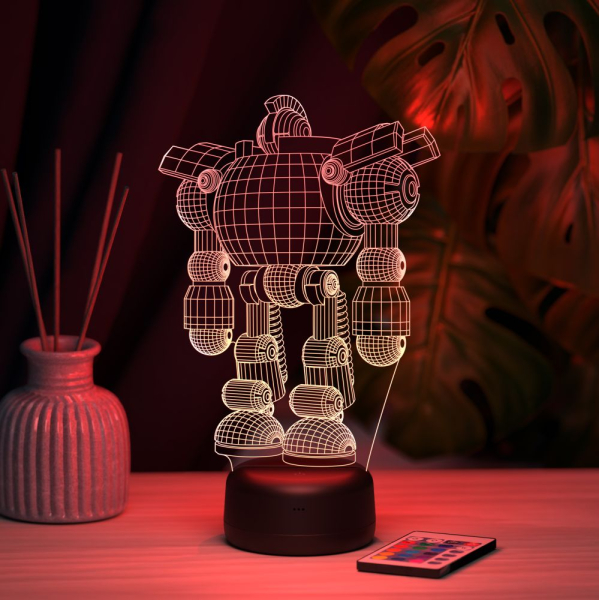 3D светильник  Светильник "Робот"