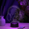 3D светильник  Светильник "Наушники и микрофон"