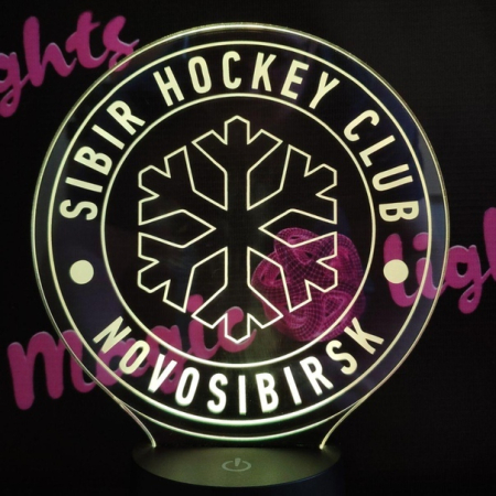 3D светильник  ХК Сибирь (Sibir Hockey club)