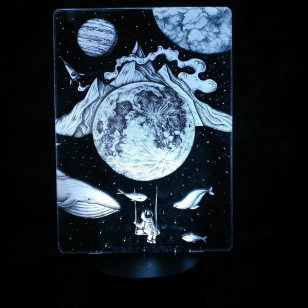 3D светильник  Мир снов