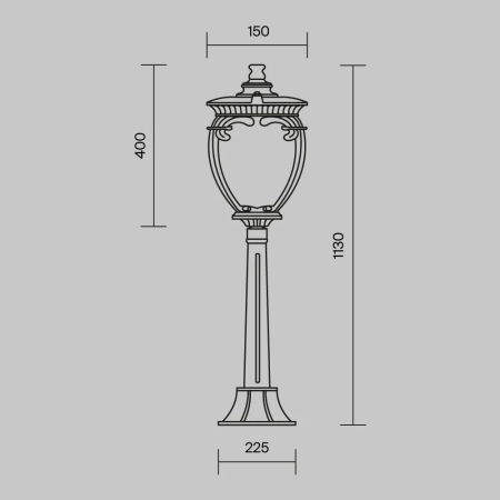 Ландшафтный светильник Outdoor O414FL-01BZ1