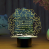 3D светильник  Светильник "Книга под веткой (Наставнику)"