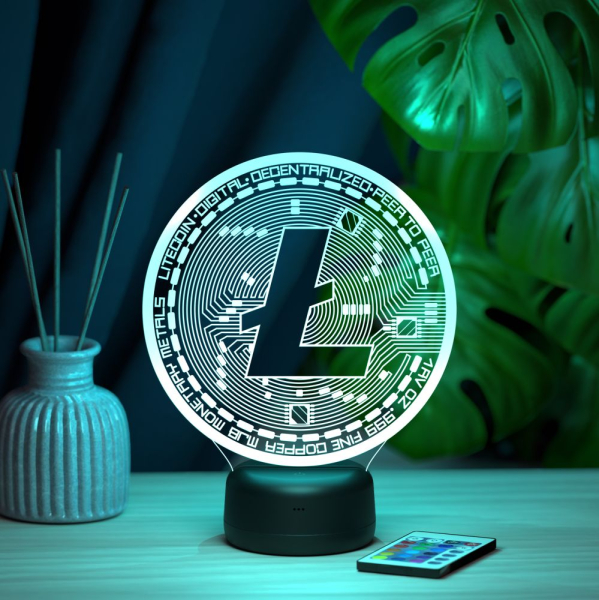 3D светильник  Светильник "LiteCoin (Лайткоин)"