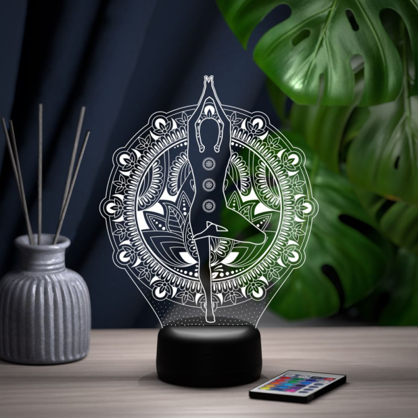 3D светильник  Светильник "Йога"