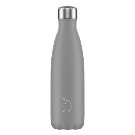 Термос chilly's bottles, monochrome, grey, 500 мл