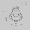 Встраиваемый светильник Technical DL115-10W-2.7K-B