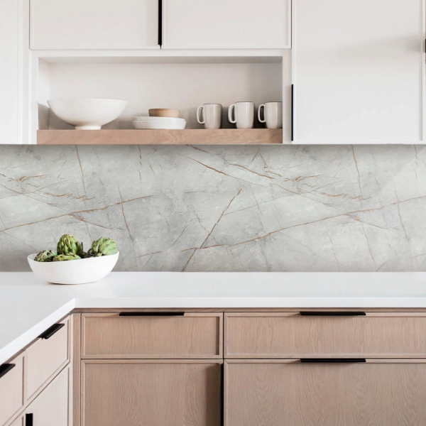 Кухонный фартук АБС Stella Light Каспий Золотой 600*3000*0,75мм