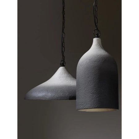 Светильник подвесной sustainable collection, D22х39 см, черный/белый