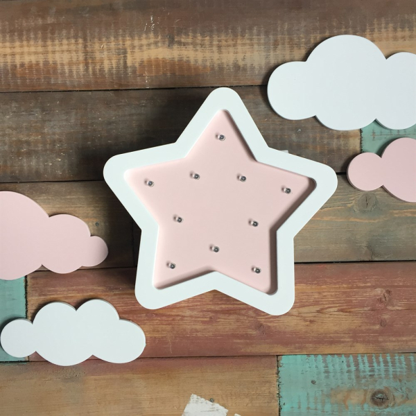 Детский ночник Месяц и мини звезда