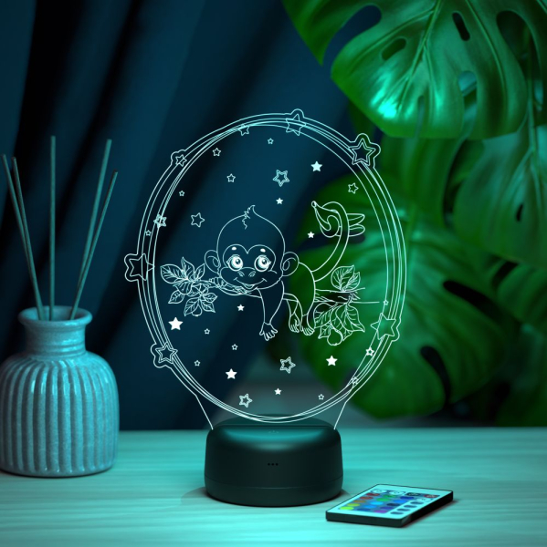 3D светильник  Светильник "Обезьянка"