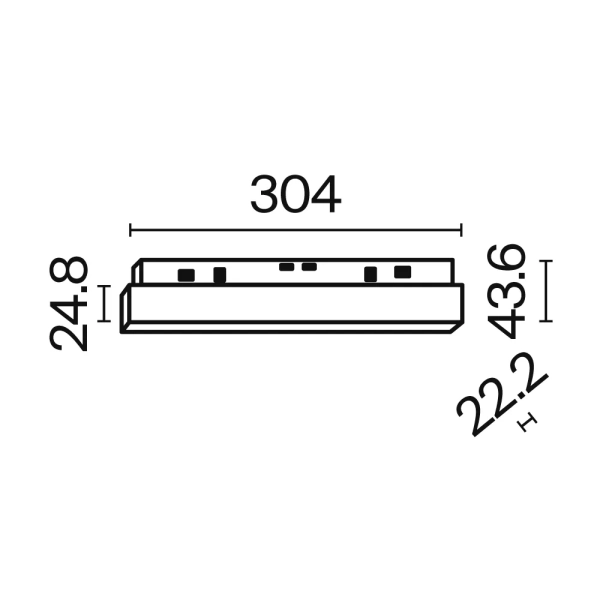 Трековый светильник Technical TR030-2-12W4K-B