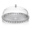 Блюдо сервировочное с крышкой tiffany, D30 см, серое