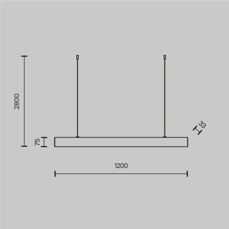 Подвесной светильник Technical P051PL-L40B4K