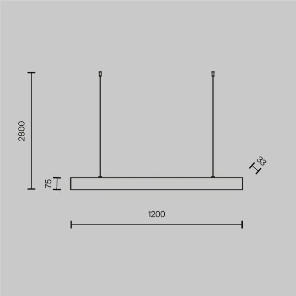 Подвесной светильник Technical P051PL-L40B4K
