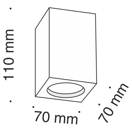 Потолочный светильник Technical C005CW-01W