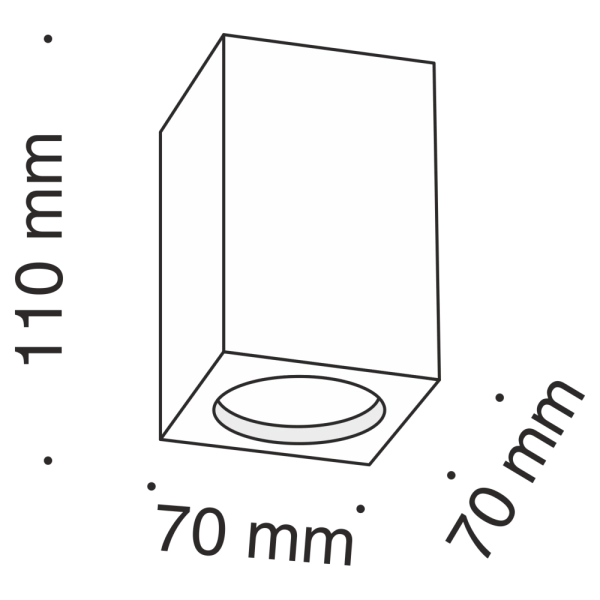 Потолочный светильник Technical C005CW-01W