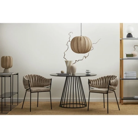 Светильник подвесной texture rib, D48 см, бежевый