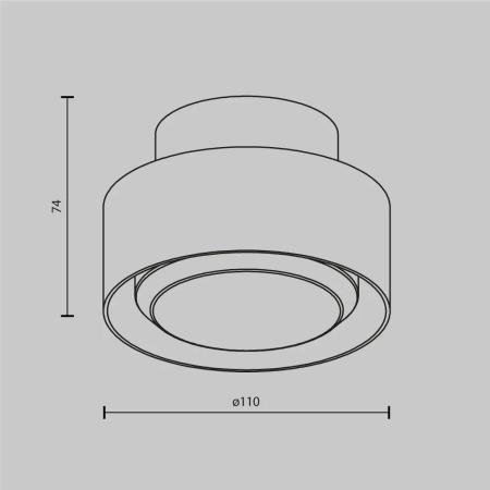 Потолочный светильник Technical C092CL-GX53-B