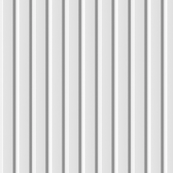 Панель Стеновая Реечная МДФ Stella Beats Standart Белый 2700x119x16 (4шт.упак.)