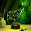 3D светильник  Светильник "Щенок с шариком"