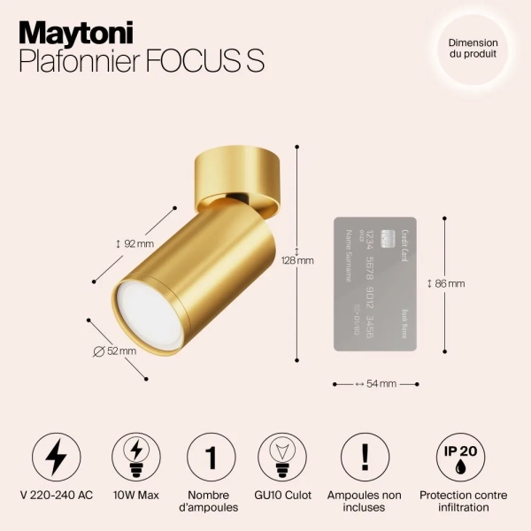 Потолочный светильник Technical C050CL-U-1MG